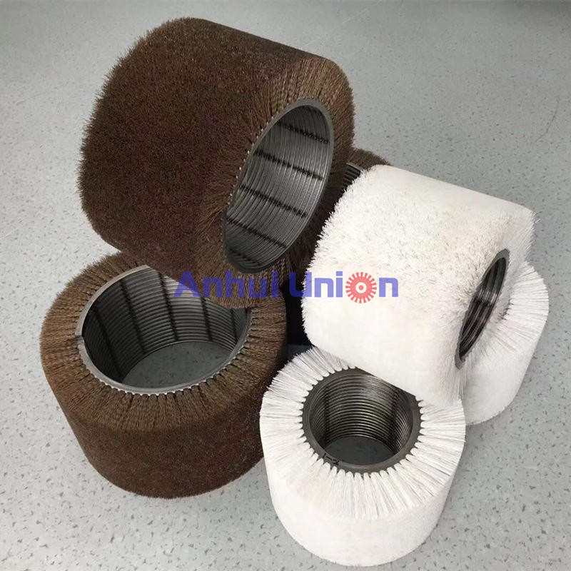 welded module spiral strip roller brushes