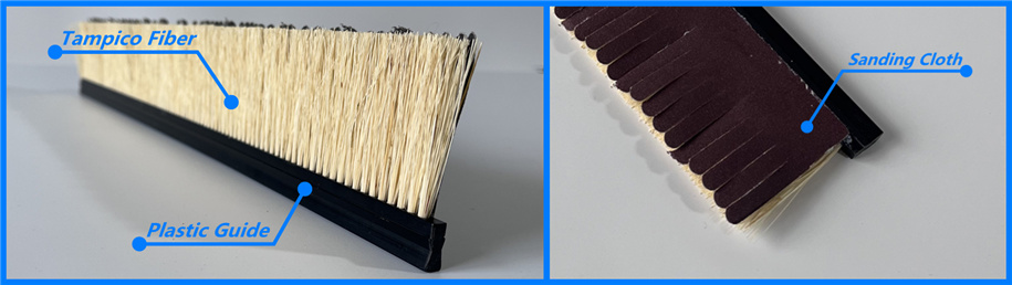 Plastic Guide Sanding Strip Brush