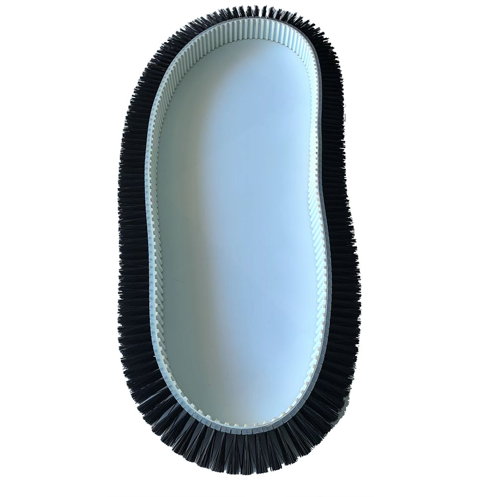 Black nylon belt brush